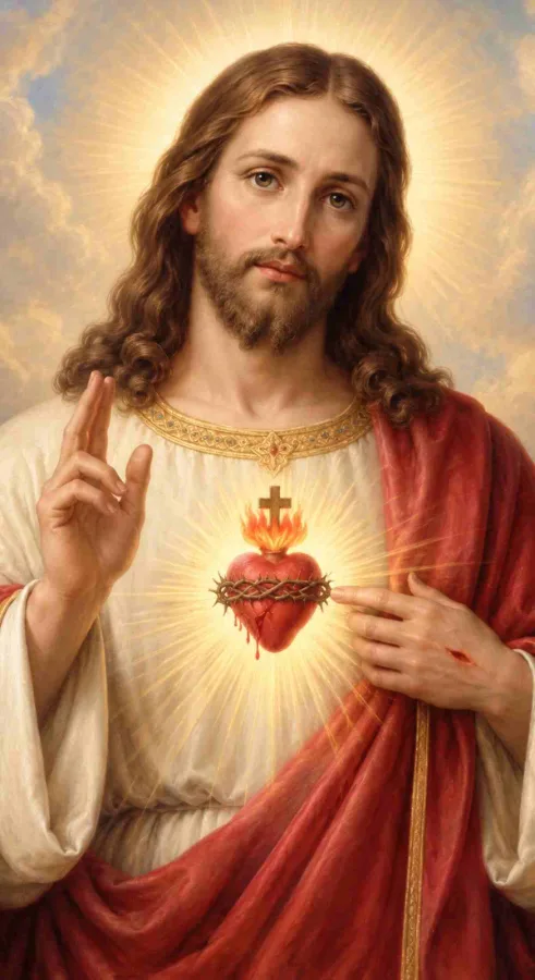 Immagine devozionale · Sacro Cuore di Gesù